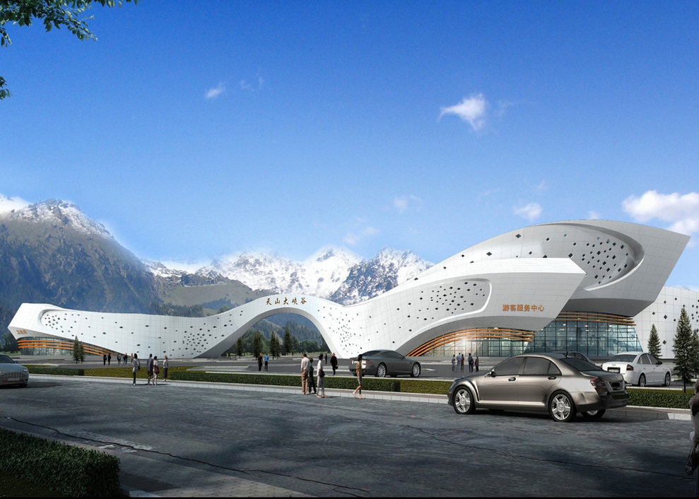 幕墙工程-天山大峡谷五星级服务中心