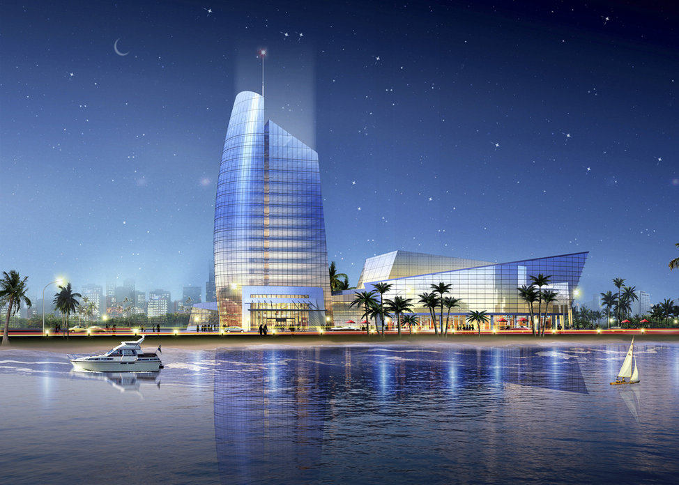 海外幕墙工程-刚果布黑角港行政大楼