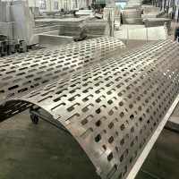 单曲弧形镂空铝单板